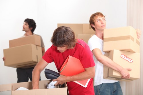 Apartment move with furniture protection and loading