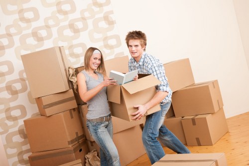 Local Fulham moving team handling furniture with care during relocation